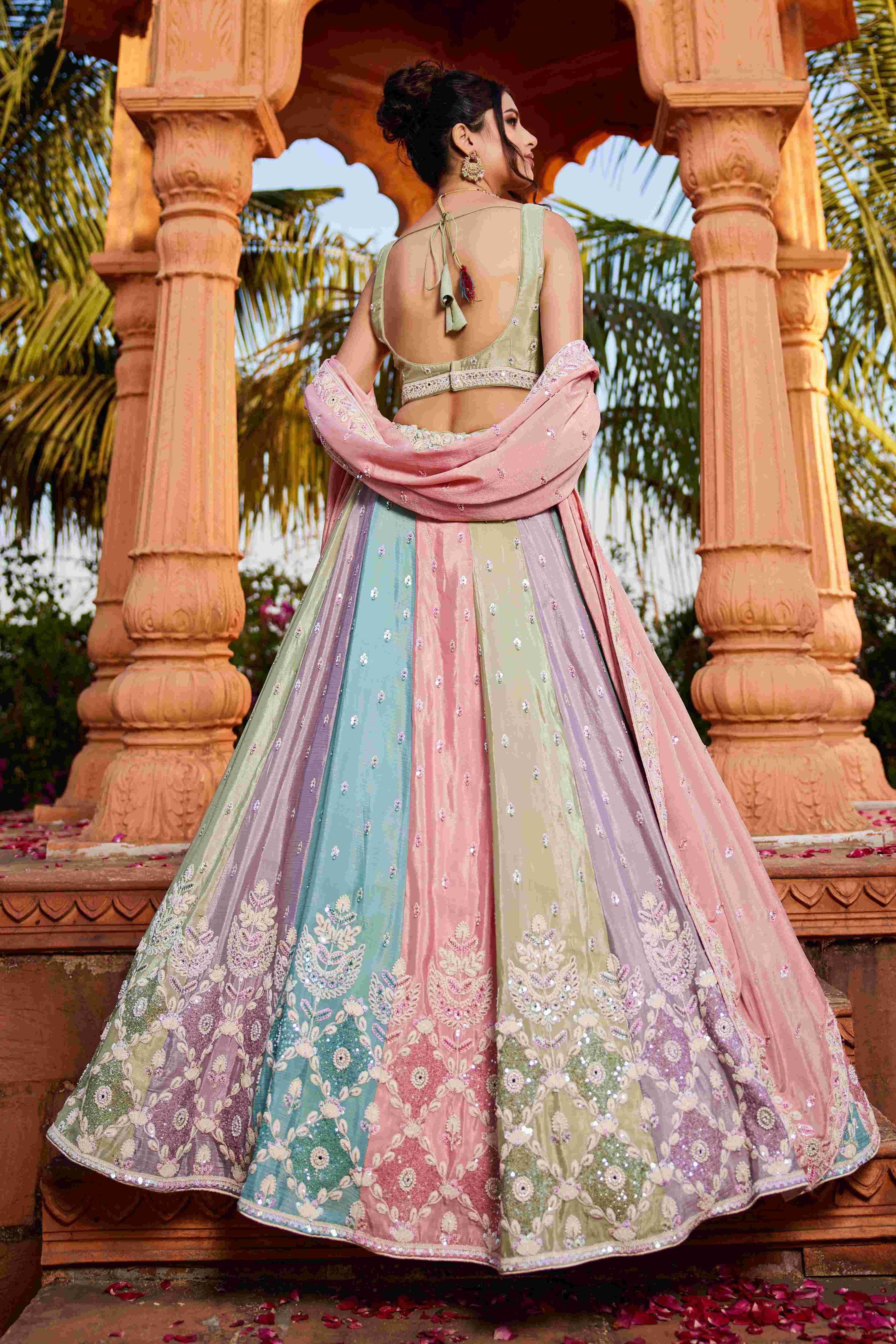 Stunning Poly Chiffon Designer Lehenga for All Occasions - MYLUXURY LANE ENTERPRISE